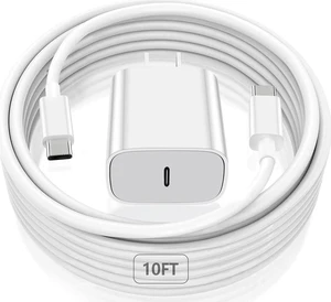 iPad Pro Charger 20W USB C Fast Charger with 10FT Long Fast Charging Cord for iPad Pro 12.9 5th/4th/3rd 11 inch 3rd/2nd 13 inch M4 iPAD Air 5th/4th Generation/13/11 M3 M2 iPad 10th/11th(A16) Mini A17 iPad Pro Charger 20W USB C Fast Charger with 10FT Long Fast Charging Cord for iPad Pro 12.9 5th/4th/3rd 11 inch 3rd/2nd 13 inch M4 iPAD Air 5th/4th Generation/13/11 M3 M2 iPad 10th/11th(A16) Mini A17