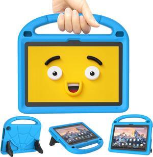 Fire HD 8 Tablet Case Fire HD 8?Plus Tablet Case for Kids (12/10th Generation 2022/2020 Release) Shockproof Handle Stand Case?for Fire HD 8?Kids & Kids Pro Tablet - Blue