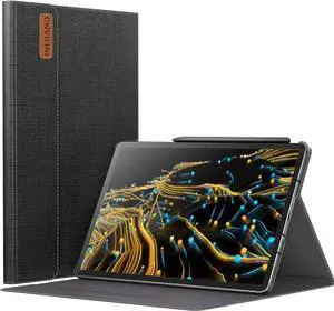 Galaxy Tab S9+ Plus/Tab S9 FE Plus Case Multi-Angle Stand Cover Compatible with Samsung Tab S9 Plus/S9 FE Plus 12.4 SM-X810/SM-X816B/SM-X818U/SM-X616B 2023 [Auto Wake/Sleep] Black