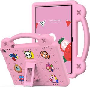 for Onn 10.1 Tablet Case Gen 3 2022 (Model:100071485) EVA Kids Boy Girl DIY Cartoon Handle Stand Cover Case for Walmart Onn 10.1 inch Pro Pink