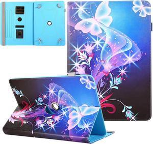 10 10.1 Inch Android Tablet Case Universal Tablet Rotating Case Cover for 10 10.1 Inch 360 Rotating Case for 9.5-10.5 Inch Tablet Dream Butterfly
