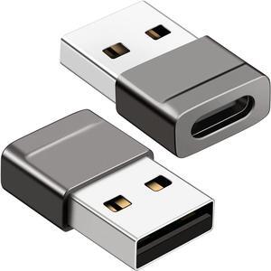 - Pack of 2 USB C to USB Adapter - Travel Essentials USB C Female to USB Male Adapter Cable Converter - 2.0 Amps High Speed Data Transfer - Compatible with iPhone iPad Google Pixel Samsung