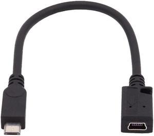 1Pcs Micro USB Male to Mini USB Female Adapter OTG Charger Converter Data Cable Mini USB Female to Micro USB Male Adapter Cable 10cm Length