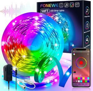 50ft Led Lights for Bedroom Led Strip Lights Led Light Strip with App Led Lights for Home Decoration