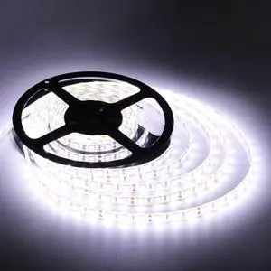 Flexible LED Strip Lights 600 Units LEDs LED Strips Waterproof 12 Volt LED Light Strips Pack of 16.4ft/5m for Holiday/Home/Party/Indoor/Outdoor Decoration (Waterproof&White&1Pack)
