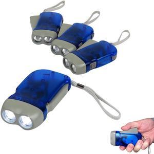 Hand Crank Flashlight - Camp - Home - Car - LED Bright Light - Set/4