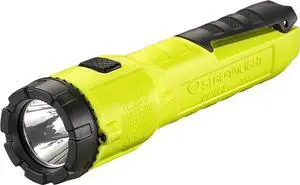 68750 Dualie 3AA 140-Lumen Intrinsically Safe Industrial Flashlight with Spot/Flood and 3 AA Alkaline Batteries Yellow