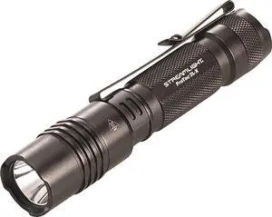 88062 ProTac 2L-X 500-Lumen EDC High Performance Multi-Fuel Tactical Flashlight Includes CR123A Batteries Holster and Clip Clear Retail Packaging Black