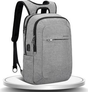 KOPACK Laptop Backpack156 Inch Anti Theft Business Laptop Backpack with USB Charging Port Slim College School Computer Backpack for Men  Women Gray