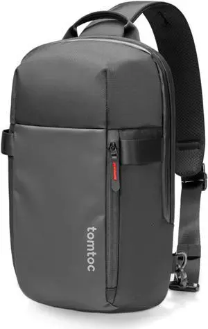 tomtoc Sling Bag Crossbody Backpack EDC Daypack for Men Women Minimalist Chest Shoulder bag for 2024 New 14" MacBook Pro, 13" MacBook Air, 11" iPad Air, Daily Use, Work, Travel - S Size