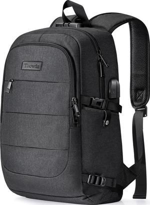 Travel Laptop Backpack Water Resistant Anti-Theft Bag with USB Charging Port and Lock 15.6 Inch Computer Business Backpacks for Women Men Work College Gift Casual Daypack