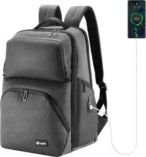 Laptop Backpack For Men Business Travel Backpack Fits 17.3-inch Computer With USB Charging Port Causal Daypack Water-Resistant & Anti Theft Back pack Carry On Business Backpacks