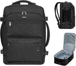 Travel Backpack For Spirit Airlines Personal Item Bag 18x14x8 with Wet Pocket 17 Inch Laptop Backpack for Men WomenBlack