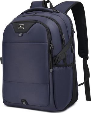 Laptop Backpack 17.3 Inch Extra Large TSA Friendly Travel Backpacks Anti Theft College Business Gaming Computer Backpack Durable Hiking Work Daypack for Men Women(Dark Blue)