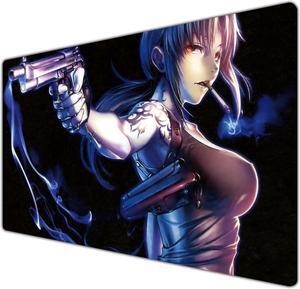 Anime Mouse Mat Classic Japanese Anime Mouse Pad Large Gaming Mouse Pad Mouse Pad for Office Supplies Non-Slip Rubber Computer Game Mouse Mat 23.6 in X 13.8 in (Colorful)