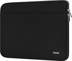 Laptop Case Laptop Sleeve 15.6 inch Laptop Bag Shockproof Protective Notebook Case with Accessory Pocket Briefcase Carrying Laptop Cover for 15.6 HP ASUS Dell Lenovo Acer Black