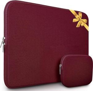 Laptop Sleeve 15.6 inch Laptop Bag Laptop Case Slim Shockproof Protective Notebook Case Cover with Accessory Pocket Durable Carrying Laptop Sleeve 15 inch for 15.6 HP ASUS Dell Lenovo Red