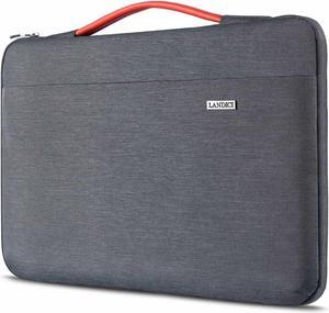 Laptop Sleeve Carring Case 15 15.6 Inch 360Protective Waterproof Computer Cover Bag Compatible with MacBook Air 15 MacBook Pro 15/16 2021 16 Inch Dell Lenovo HP Acer Samsung Notebook Grey