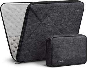13 Laptop Sleeve Three Layer Protection EVA Laptop Case Compatible with MacBook Air 13 M1 2020-2018 MacBook Pro 13 2016-2020 Surface Pro 7-3/x iPad Pro 12.9 2018-2020 with Accessory Bag