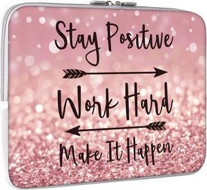 13-13.3 inch Laptop Sleeve Bag Waterproof Shock Resistant Neoprene Notebook Protective Bag Carrying Case Compatible MacBook Pro/MacBook Air (Pink)