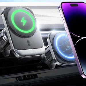 for MagSafe Car Mount Charger for iPhone 15 Wireless Charger for iPhone 15W Car Magnetic Phone Holder Mount Universal Vent Car Charger Fits iPhone 15 Pro Max Plus Mini 14 13 12 MagSafe Case