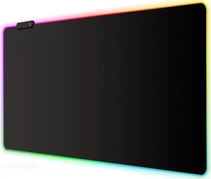 Meffort Inc RGB Gaming Mouse Pad - Large LED Gaming Mouse Mat with Custom Design Stitched Edges (23.6 x 13.7 Inch, Black) Meffort Inc RGB Gaming Mouse Pad - Large LED Gaming Mouse Mat with Custom Design Stitched Edges (23.6 x 13.7 Inch, Black)