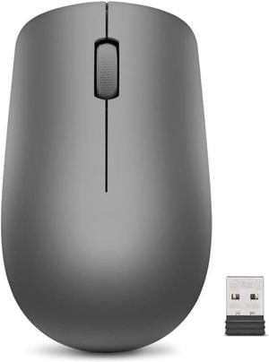 530 Full Size Wireless Computer Mouse for PC Laptop Computer with Windows - 2.4 GHz Nano USB Receiver - Ambidextrous Design - 12 Months Battery Life - Graphite Grey