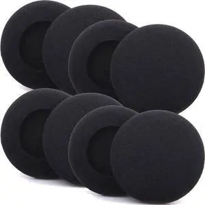 Foam Ear Pad Replacement Cushions Headphone Earphone Headset Disposable Sponge Covers 5 Pairs (45mm)
