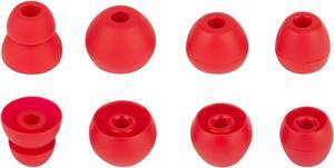 Earbud Tips Replacement Earbuds Set 4 Pairs Ear Bud Replacement Pieces Silicone Compatible with Beats X Urbeats Power Beats Pro in-Ear Headphones Red