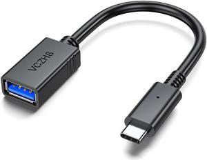 USB C to USB Adapter VCZHS USB C Male to USB3.0 Female Adapter OTG Cable Thunderbolt3 to USB Adapter Compatible with MacBook Pro/Air 2022 2020 iPad Pro 2022 Samsung Galaxy S23 S22 Google Pixel