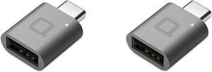 USB-C to USB 3.0 Adapter Thunderbolt 3 to USB Female Adapter OTG for MacBook Pro2019 MacBook Air 2020 iPad Pro 2020 More Type-C Devices(Space Gray) (Pack of 2)