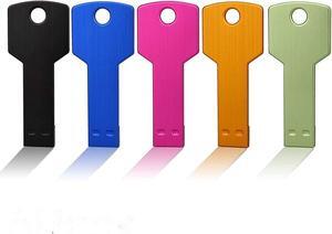 64GB USB Flash Drive 5 Pack Thumb Drive USB Key Jump Drive Cute Flash Drive 2.0 Portable Waterproof Memory Sticks for Computers Zip Drive Pendrive Colorful