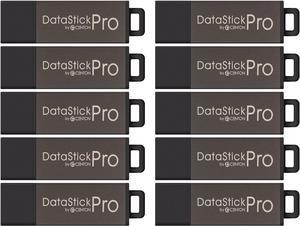 Electronics DataStick Pro USB 2.0 Flash Drive 8 GB 50 USB Flash Drives 50 Bulk Pack Grey