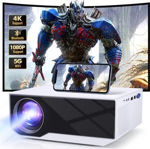 Projector with WiFi and Bluetooth 1080P HD Full 15000Lumens Portable Video Movie Projector f Outdoor Movie TV Projector compatible with TV Stick/iOS/Android/PC/HDMI/AV/USB