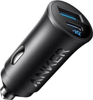 USB-C Car Charger Cigarette Lighter USB Charger iPhone 16 Car Charger 30W 2-Port Type-C Car Adapter PowerIQ 3.0 for iPhone 16/15/14/13/12  Galaxy S23 iPad AirPods and More