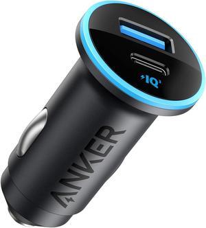 USB C Car Charger Adapter 52.5W Cigarette Lighter USB Charger 323 Car Charger with 30W PowerIQ 3.0 Fast Charging for iPhone 15/15 Plus/15 Pro/15 Pro Max Galaxy S23/22 Pixel