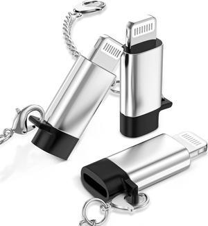 3Pack USB C Female to Lightning Male Adapter  MFI Certified Accessories for iPhone 14 Pro / 14 Pro Max / 14/14 Pius /13 Pro13 Pro/Max/13113 Mini/12 Pro/12 Pr Max/1212 Mini /11 Pro /11 Pro Max /1