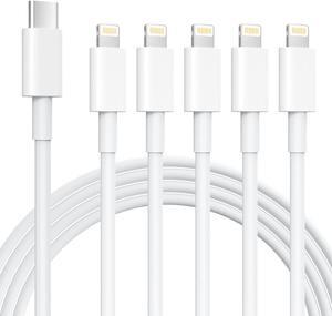 iPhone Charger 5 Pack 6FT USB C to Lightning Cable MFi CertifiediPhone Charger Fast Charging iphone lightning cable iphone charger cord for iPhone 14/13/12/12 Pro Max/11/Xs Max/XR/X AirPods Pro