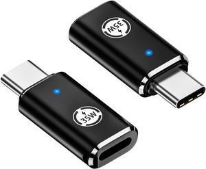 USB C Lightning Adapter Support 35 W PD Pack of 2 for Lightning to USB-C Adapter Compatible with iPhone 15 Series/ and Other Type-C Devices for OTG/Data Transmission Black