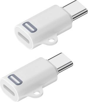 iPhone 15 Pro Max Charging Adapter 2 Pack [MFi Certified] Lightning Female to USB C Male Adapter Connector for iPhone 15/15 Plus/15 Pro/15 Pro Max/iPad Pro/Air/Mini Support Fast Charging & Data Sync