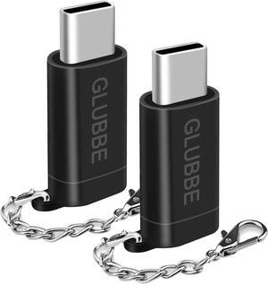 2-Pack USB-C Adapter for Lightning Cable i OS Lightning (Female) to USB Type C (Male) - Only Charging Adapter for iPhone 15 Series Galaxy S23 Note 8 Pro Pixel 8 Pro and More (Black)