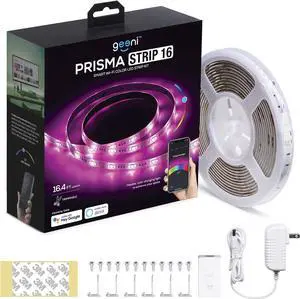 Prisma 5M Smart WiFi LED Strip Lights Works with Alexa Google Assistant 16 Million Colors Phone App Controlled Light Strip for Home Kitchen TV Party for iOS and Android 16.4ft