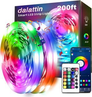 Led Lights for Bedroom 200ft Smart Led Strip Lights with App Control Remote RGB LED Light Strips 24V Led Strip Lights for Room Decoration Party Easter Decor(2 Rolls of 100ft)