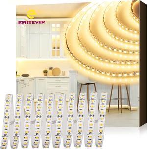 LED Strip Lights 3000K UL 24V LED Tape Light Warm White Ra 95+ IP30 32.8ft 2.9W/ft 240+Lumens/ft 1200LEDS/Spool UL Listed 5 Year Warranty (Power Supply Sold Separately)