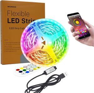 LED Light Strip 14.8ft for TV 55-65inch USB LED Light with APP and Remote