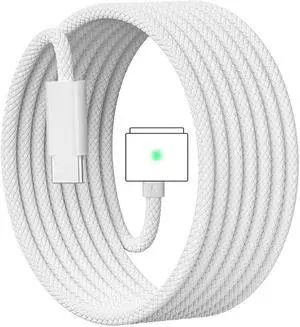 140W USB-C to Magnetic 3 Cable Compatible with MacBook Pro 2021 M1 Pro & Max Chip 14 16 MacBook Air 2022 2023 M2 MacBook Pro 2023 M2 Pro & Max Chip 14 16 Safe 3 Cable for MacBook - 6.6ft