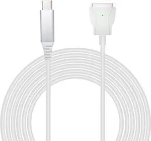 USB C Magnetic Adater Type C to 2 T-Tip Charging Cable Cord PD 85W(Compatible with 45W 60W) Type C to Magsafe 2(After 2012 and Before 2021 Models)