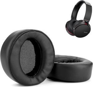 Replacement Ear Pads Earpads Cup Cover Memory Foam Cushion for Sony MDR-XB950BT XB950B1 XB950N1 XB950AP Bluetooth Wireless Headphones 2 Pieces Black