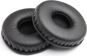 Replacement Earpads Leather Ear Cushions Spare Ear Pads Kit fit for Most Headphone Models: AKG HifiMan ATH  Fostex Sony Beats by Dr. Dre and More Universal Diameter 70MM(1Pair Black)