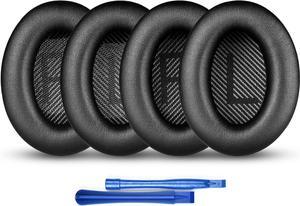 (2 Pairs+2 Install Tools) Replacement Earpads Headphone for  Quietcomfort 35 QC25 QC15 Ae2 SoundLink Memory Foam Soft Soundtrue Earpads Cushions for  Headphones Comfortable Thickness
